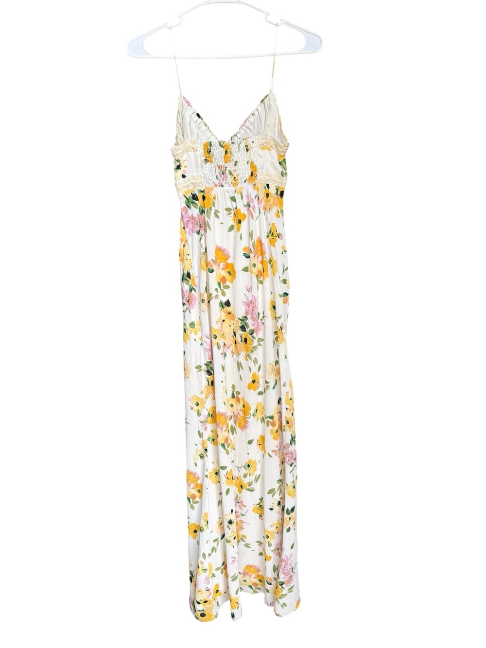 Princess Polly Emily Floral Maxi Slip Dress with Zipper Feminine Sundress - Picture 6 of 7